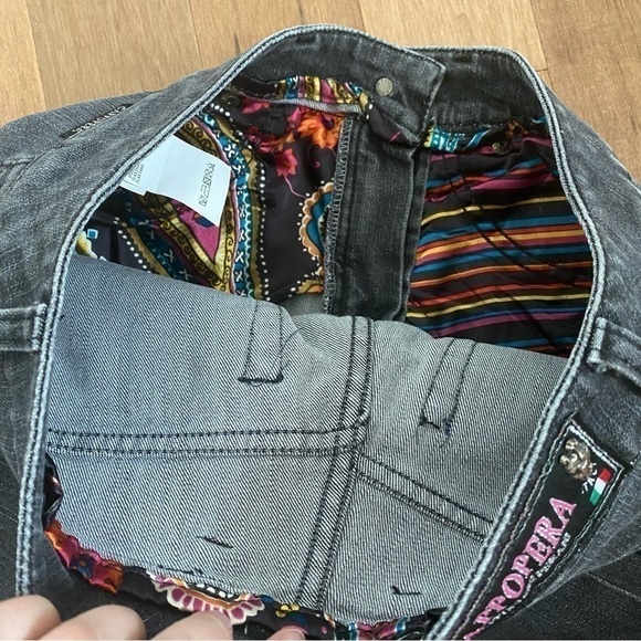 Vintage Y2K Cappopera Straight Jeans Low Waist Jewels Sequins US 28 - Picture 10 of 12